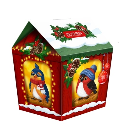 Новорічний Подарунок ROSHEN №12 "Годівничка для птахів", 918 г